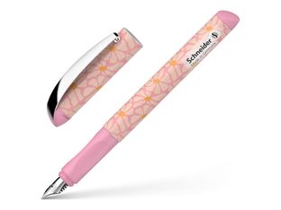 Schneider Glam - Stylo plume - fleurs - non permanent - bleu roi - moyen