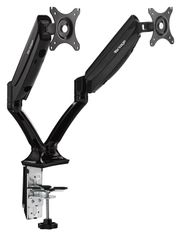 Burocean -  Bras support pour 2 écrans jusqu'à 27 pouces - noir