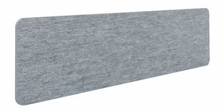 Écran de séparation acoustique pour bureau (sans support de fixation) - L140 x h40 cm - gris chiné