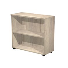 Bibliothèque basse Trend - L80xP35xH72 cm - sans porte - imitation chêne canadien