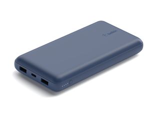 Belkin BOOST CHARGE - Batterie externe - 20000 mAh - 3 connecteurs de sortie (2xUSB-C & 1xUSB-A) - bleu