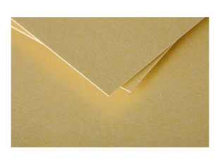 Clairefontaine Pollen - Papier - or - 160 x 160 mm - 210 g/m² - 25 carte(s) cartes pliées en deux