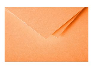 Clairefontaine Pollen - Papier - orange - 160 x 160 mm - 210 g/m² - 25 carte(s) cartes pliées en deux