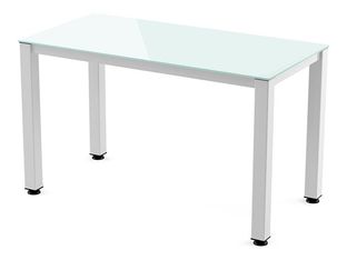 Rocada Executive - Mesa - rectangular - blanco - blanco, RAL 9003 base