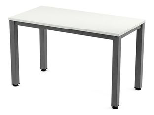 Rocada Executive - Mesa - rectangular - blanco - antracita base