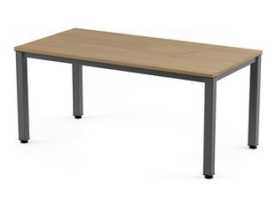 Rocada Executive - Mesa - rectangular - roble - antracita, RAL 7015 base