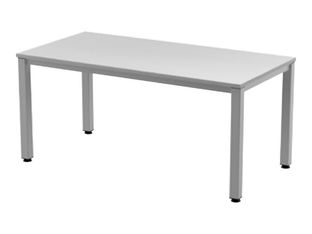 Rocada Executive - Mesa - rectangular - gris - gris, RAL 9006 base