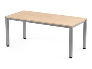 Rocada Executive - Mesa - rectangular - verde haya - aluminio base