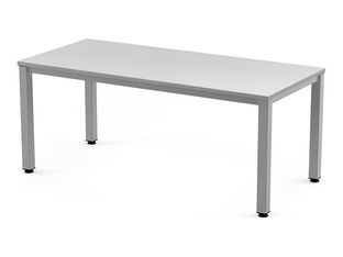 Rocada Executive - Mesa - rectangular - gris - gris, RAL 9006 base