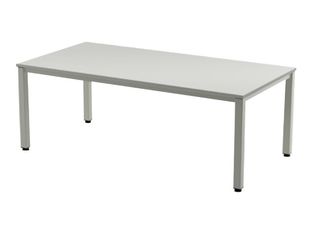 Rocada Executive - Mesa - rectangular - negro - aluminio base