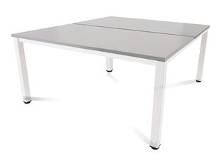 Rocada Executive - Mesa - rectangular - gris - blanco base