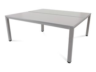 Rocada Executive - Mesa - rectangular - gris - aluminio base