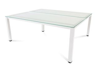 Rocada Executive - Mesa - rectangular - translúcido - blanco base
