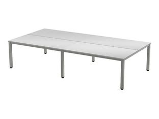 Rocada Executive - Mesa - rectangular - gris - aluminio base