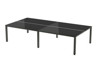 Rocada Executive - Mesa - rectangular - negro - antracita, RAL 7015 base