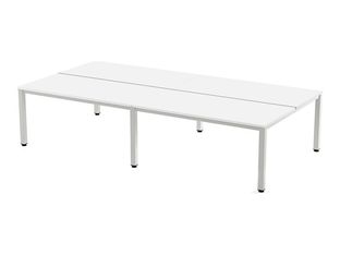 Rocada Executive - Mesa - rectangular - blanco - blanco base