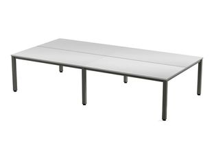 Rocada Executive - Mesa - rectangular - gris - antracita base
