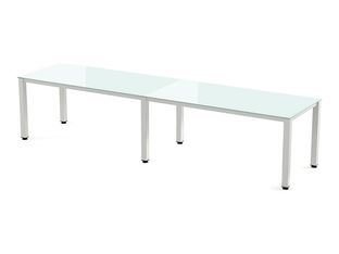 Rocada Executive - Mesa - rectangular - blanco - blanco base