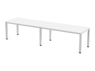 Rocada Executive - Mesa - rectangular - blanco - blanco base