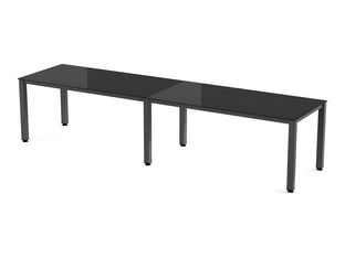 Rocada Executive - Mesa - rectangular - negro - RAL 7015, antracita base