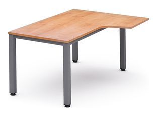 Rocada Executive - Mesa - con forma de L - roble - antracita, RAL 7015 base