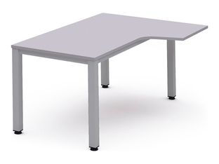 Rocada Executive - Mesa - en escuadra (derecha) - gris - aluminio base