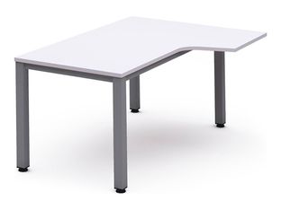 Rocada Executive - Mesa - en escuadra (derecha) - blanco - antracita base