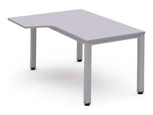 Rocada Executive - Mesa - forma de L (izquierdo) - gris - aluminio base