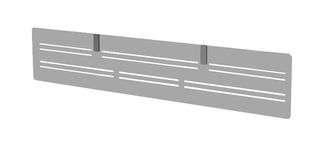 Voile de fond en métal gris aluminium pour bureau Trend - L168