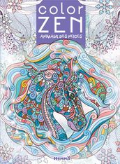 Color Zen - Animaux des neiges - livre à colorier