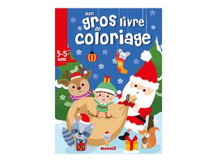 Mon Gros Livre De Coloriage - Père Noël, écureuil, raton laveur et leurs amis