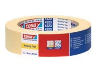 Tesa 4323 - Ruban protecteur - 19 mm x 50 m - papier légèrement crêpé - beige clair