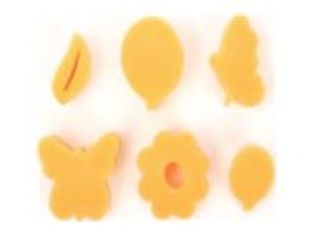 Graine Creative - Ensemble d'éponge de peinture - 6 pièces - assorti - printemps - mousse