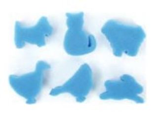 Graine Creative - Ensemble d'éponge de peinture - 6 pièces - animaux - mousse