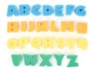 Graine Creative - Ensemble d'éponge de peinture - 26 pièces - lettres (a-z) - mousse
