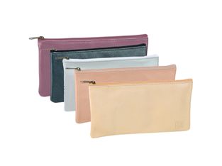 Trousse plate cuir irise 1 compartiment assortis  - oxford