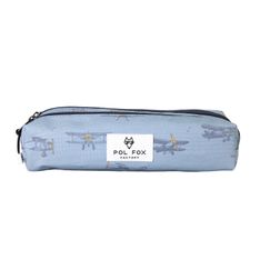 Trousse rectangulaire  Airplane- 2 compartiments- bleu- Pol Fox