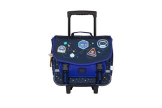 Cartable à roulettes KIP ASTRO- 2 compartiments- marine- Kid'Abord