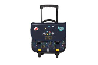 Cartable à roulettes KIP PRESS START-2 compartiments-marine- Kid'Abord 