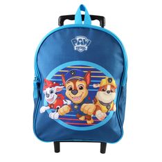 Sac a dos a roulettes Pat Patrouille - 32cm -  1 compartiment - bleu - Bagtrotter