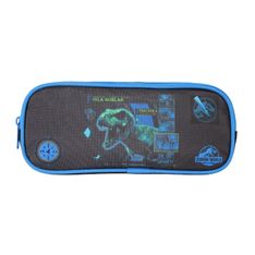 Trousse Jurassic world - 23cm -  2 compartiments - noir - Bagtrotter