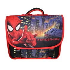 Cartable Spiderman - 38cm -  2 compartiments - noir - Bagtrotter