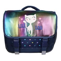 Cartable Lili Lou - 38cm -  2 compartiments - marine - Bagtrotter