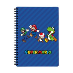 Cahier de texte Super Mario - 18x22 cm - bleu - Bagtrotter