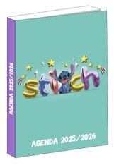 Agenda Stitch - 1 jour par page - 12x17 cm - vert - Bagtrotter