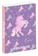 Agenda Cybel - 1 jour par page - 12x17 cm - rose - Bagtrotter