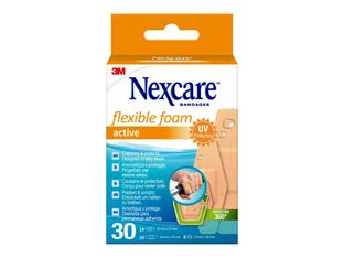 Nexcare Active Flexible foam - Assortiment de 30 pansements - chair