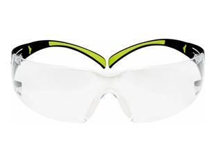 3M SecureFit 400 series SF400C - Lunettes de protection - verre clair - bold neon green temples