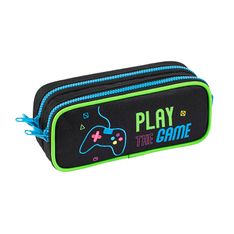 Trousse Player one - 2 compartiments - Noir - Viquel