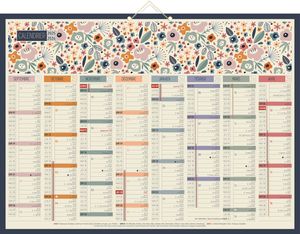 Calendrier bancaire illustré BOUCHUT "Fleur 16 Mois" 40,5 x 55 cm Pefc 70 %